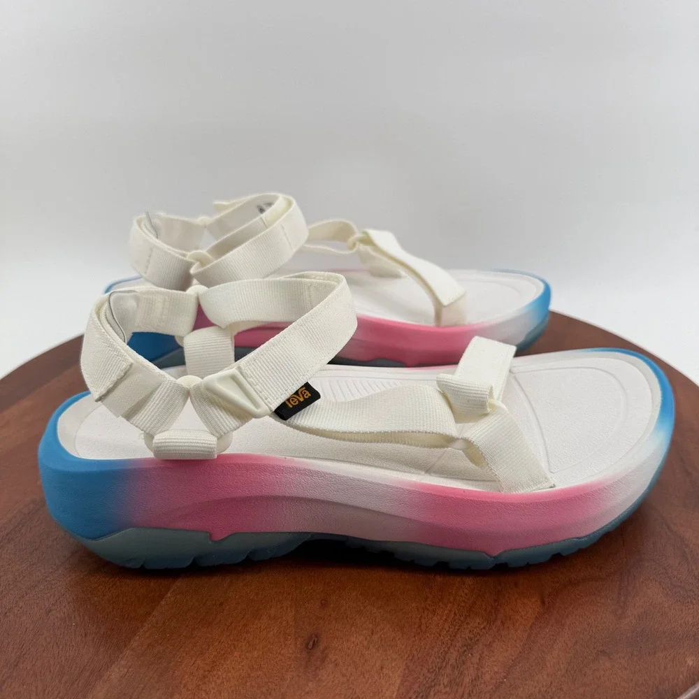 Teva Hurricane XLT2 Ampsole Brite White Pink Blue Ombre Sandals 1134356 Women 11